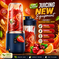 Homvexa Portable Mini Blender | 140W USB Rechargeable Juicer for Smoothies, Shakes & Juice